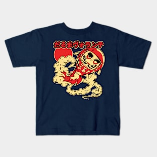 A flying daruma doll Kids T-Shirt